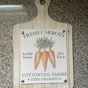 Farmhouse sign- farmhouse decor- garden- carrot sign- Easter decor sign